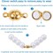 100 Sets Brass Magnetic Clasps Mixed Color Round Magnet Converter Jewelry Clasps Buckle Ball for Bracelet Necklace Jewelry DIY Making